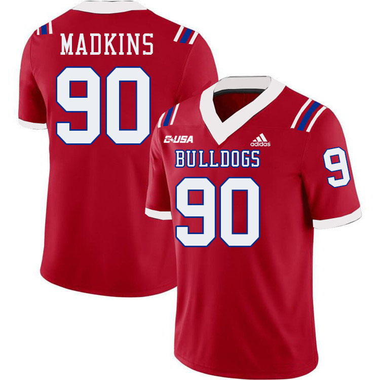 Jayden Madkins Louisiana Tech Jersey,LA Tech Bulldogs Football Jerseys,Uniforms,Gears-Red